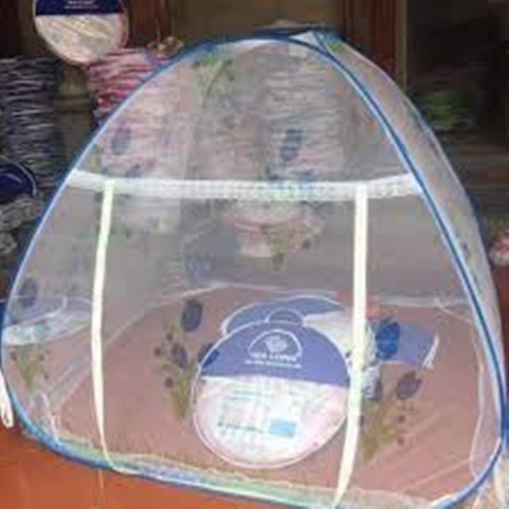 [HCM]Mùng / Màn Chụp Tự Bung Xếp Gọn In Bông Cao Cấp : Shop Giao Màu Ngẫu Nhiên