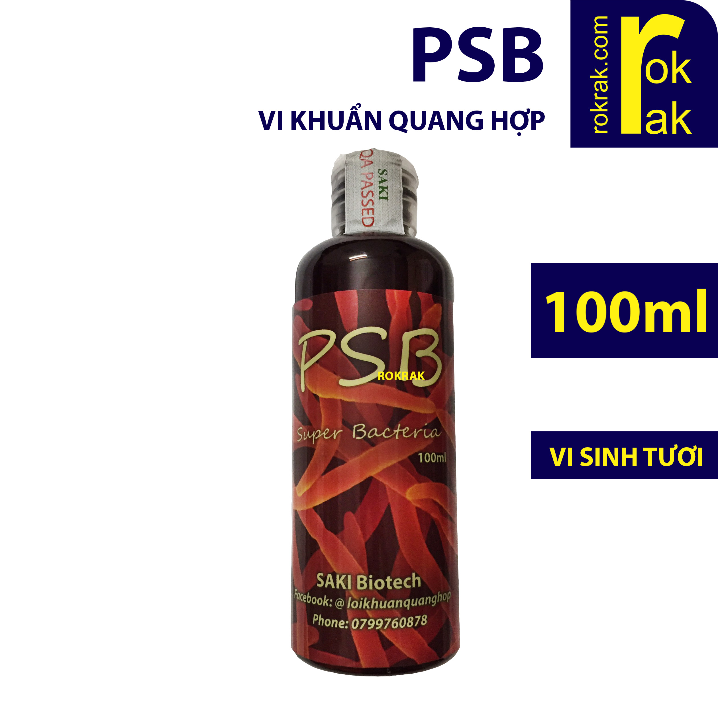 [HCM]PSB đỏ Vi khuẩn quang hợp chai 100ml cho bộ lọc vi sinh giúp xử lý và chuyển hóa các chất gây hại cho cá tạo hệ vi sinh tốt