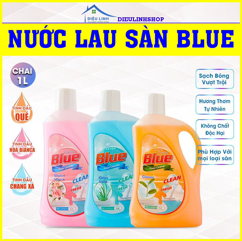 Nước Lau Sàn Nhà Blue Hàn Quốc chai 1L Chính hãng tramanhshop