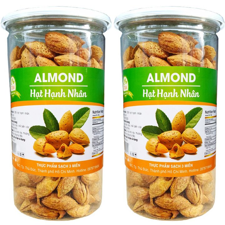 [TÙY CHỌN]1KG/500G HẠNH NHÂN RANG BƠ MỎNG VỎ HIỆU TPS