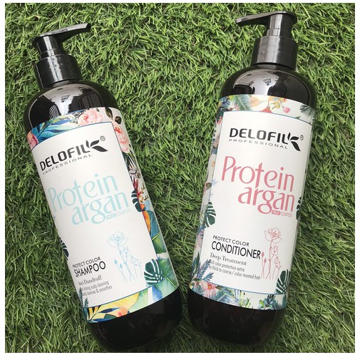 [HCM]Dầu gội xả số 3 Delofil Protein Argan 500mlx2