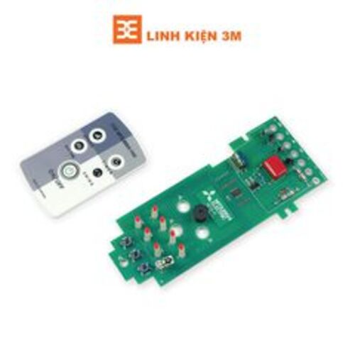 Combo Điều Khiển Quạt Từ Xa Và Mạch Quạt Treo Tường Mitsubishi W16-R ( Đã Có Pin )