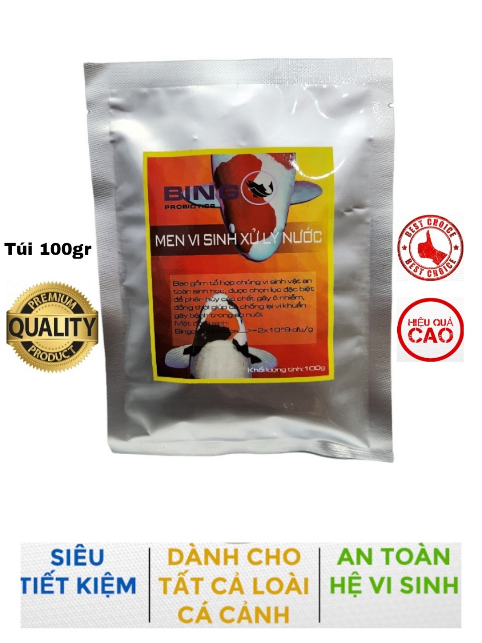 Men vi sinh xử lý nước Bingo - túi 100gr