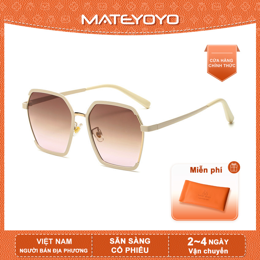 MATEYOYO Kính râm nữ Kính râm thời trang Kính râm bảo vệ UV400 Kính râm nữ Kính nguyên khung Kính nhẹ Kính lái xe Kính râm du lịch Kính râm cổ điển
