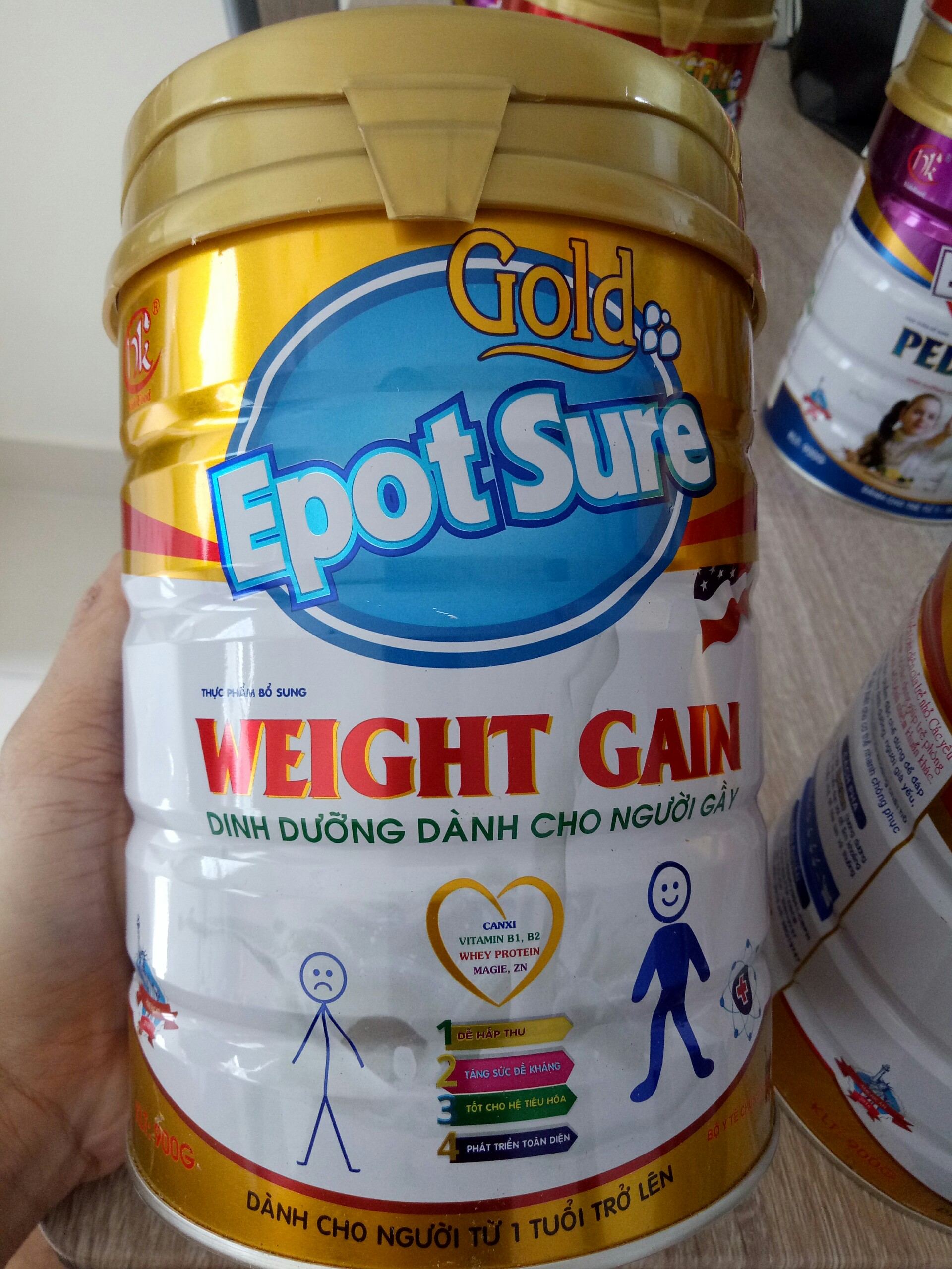 Sữa tăng cân cho người gầy, ốm Epotsure Weight Gain 900g