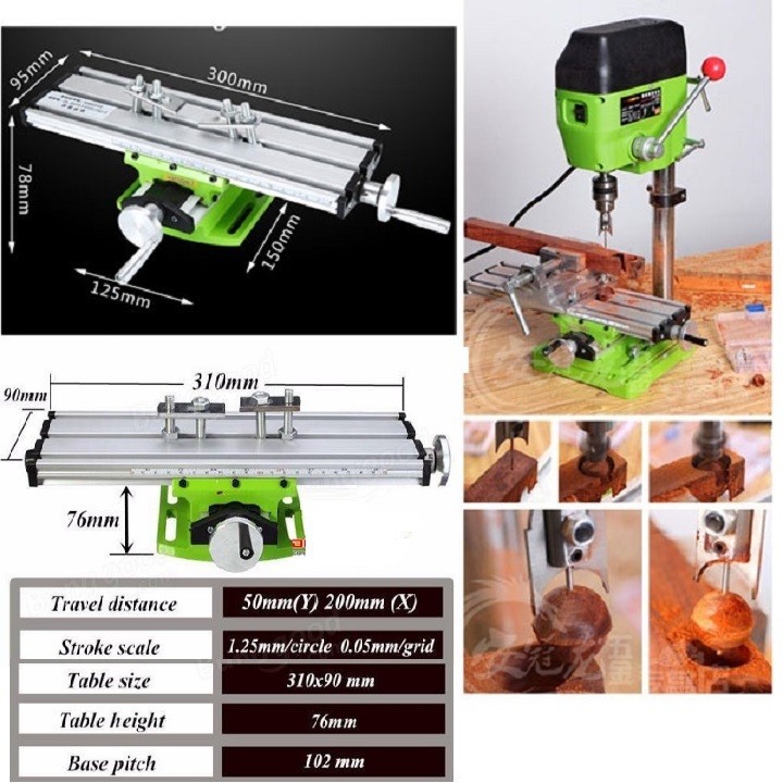 Ê tô bàn trượt 2 chiều hợp kim nhôm chịu lực cao cấp