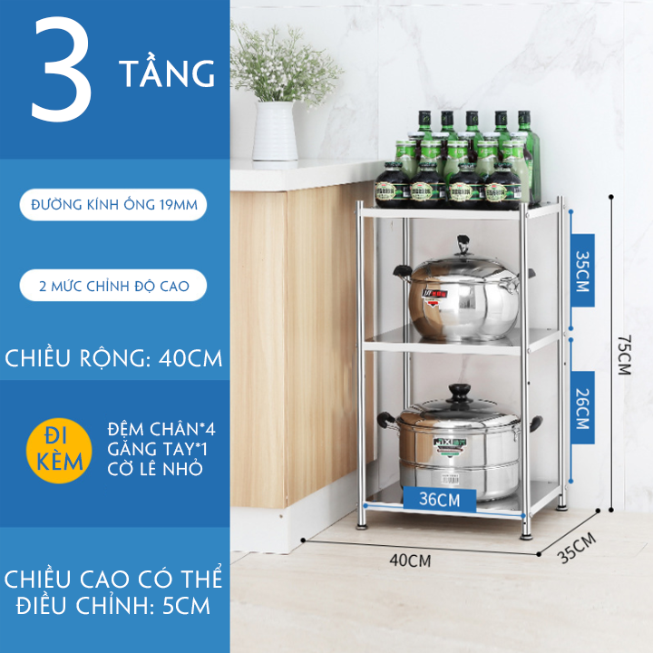 Kệ bếp inox, kệ để đồ nhà bếp 3 tầng, kệ để đồ thông minh, kệ để đồ di động, kệ để vật phẩm, kệ bếp cao cấp, kệ để đồ chống rỉ, kệ nhà bếp, kệ lò vi sóng, kệ vật phẩm M051