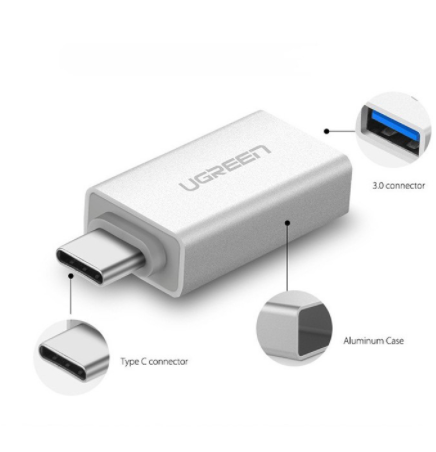 Đầu chuyển type-c to usb 3.0 chính hãng ugreen 30155
