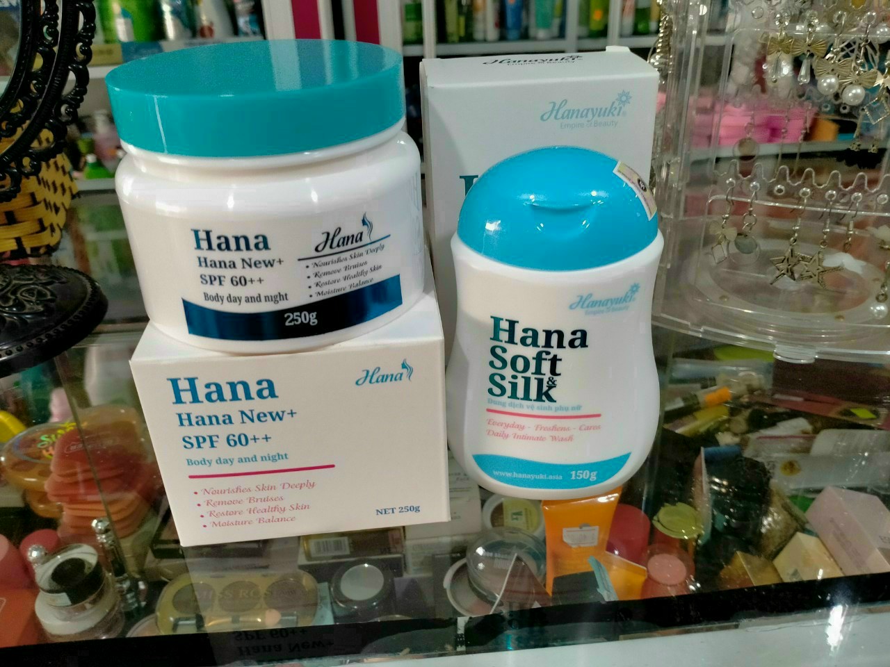 Combo kem body hana và dung dịch vệ sinh hana chính hãng giá sỉ