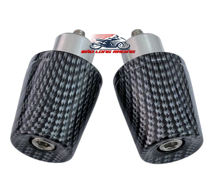 Gù Tay Lái Sắt Đúc sơn Carbon nặng 400g gắn xe máy..tay lái xe đầm hơn khi