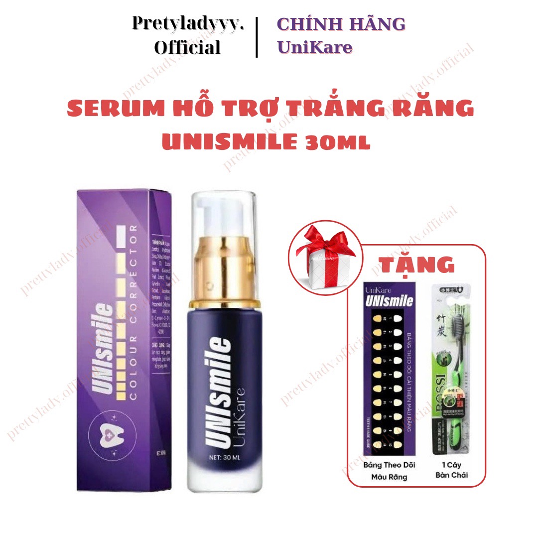 Serum Trắng Răng Unismile Unikare CHÍNH HÃNG LE'PEAU 30ml - TẶNG MẶT NẠ Serum Trắng Răng Unismile Unikare CHÍNH HÃNG LE'PEAU 30ml tặng bàn chải đánh răng