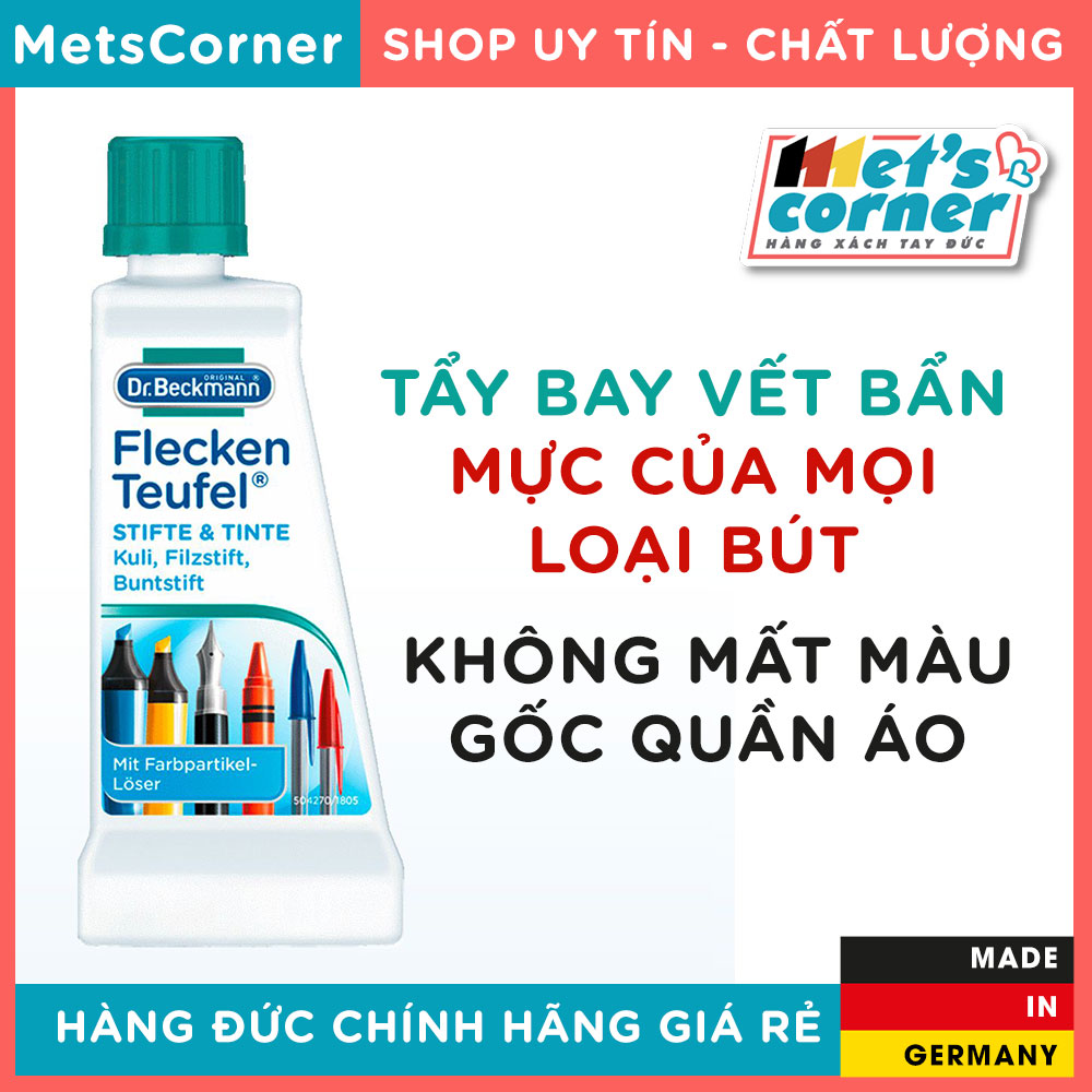 Tẩy mực bút bi bút mực màu dạ - Dr.Beckmann - Chai 50ml
