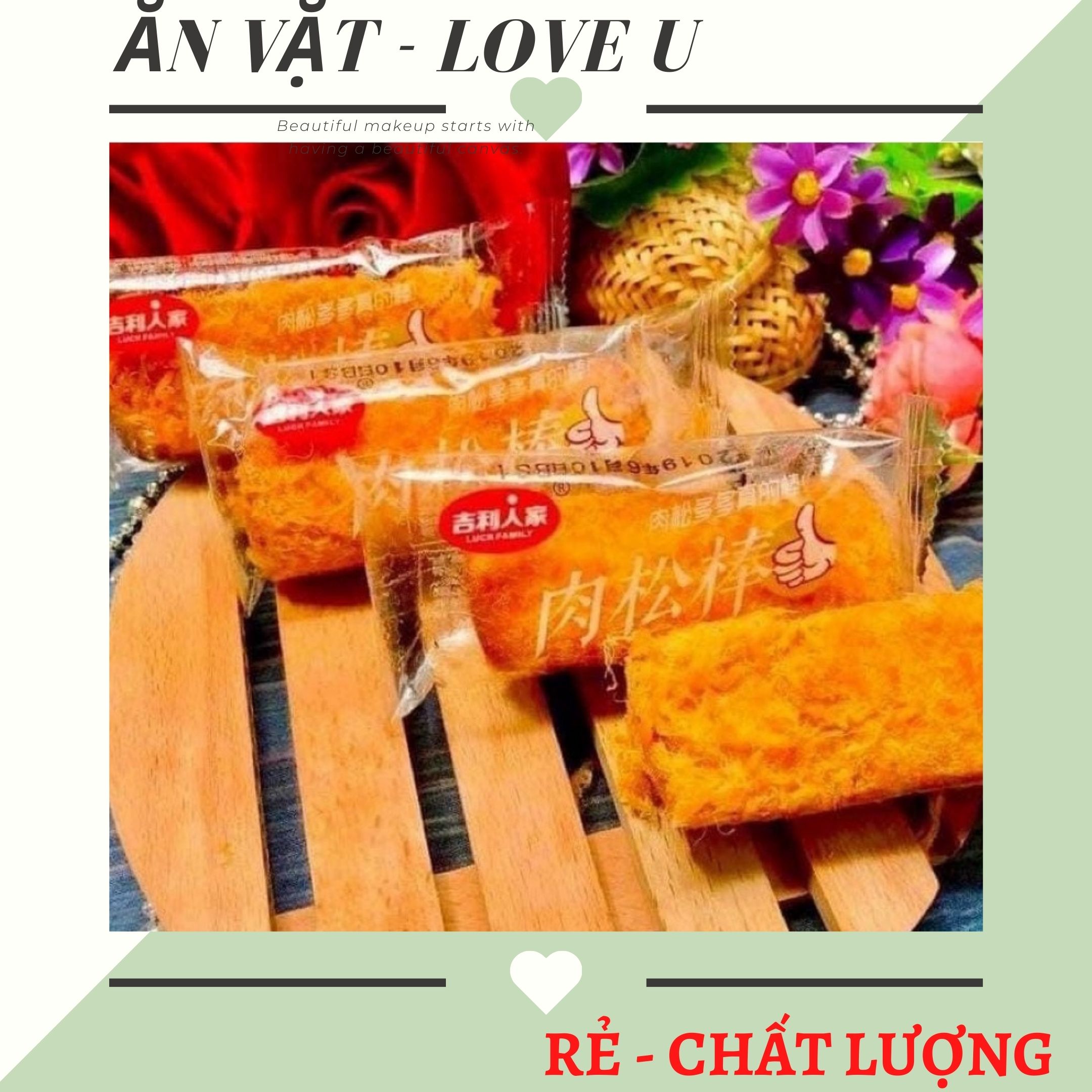 Bánh Chà Bông Ruốc Que/ Ruốc Like ngon xỉu