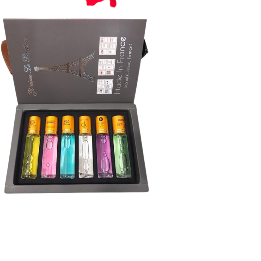 [Combo 2 Hộp] Bộ Nước Hoa Pháp Mini 6 Lọ/Hộp Siêu Xinh Lưu Hương Cực Lâu - 7ml / Lọ - Nước Hoa - Làm Đẹp - Mẫu Chai Khác Nhau Tùy Theo Lô Nhập Nhé Khách
