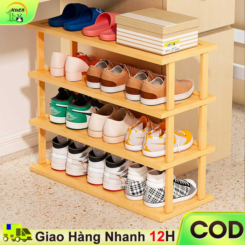 Kệ để giày Nội thất lưu trữ giày Kệ giày nhiều tầng Kệ để giày bằng gỗ Chịu tải trọng lớn