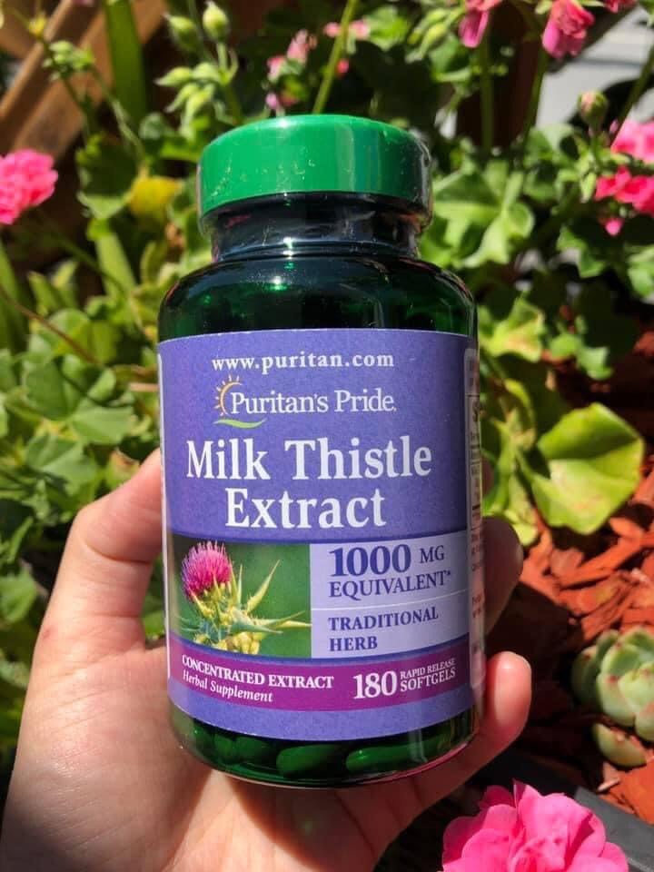 [HCM]Thuốc Bổ Gan Milk Thistle Extract 1000mg của Puritans Pride  của Mỹ
