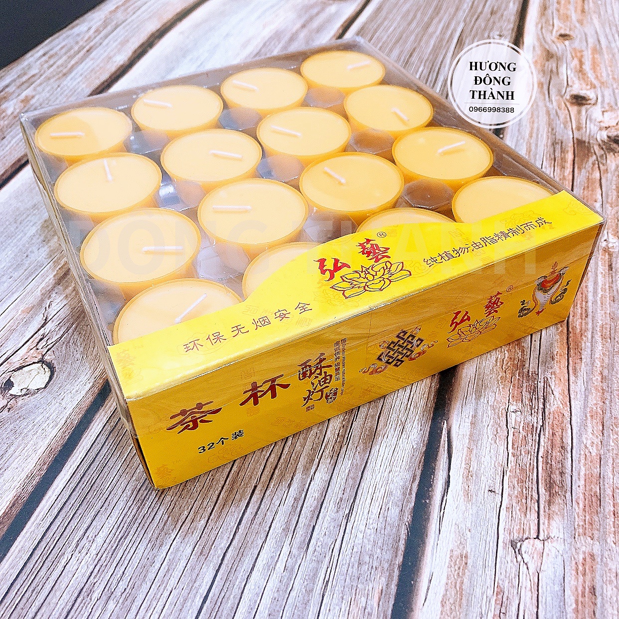 Nến bơ 32 cốc bơ thực vật không khói muội cháy 8 tiếng