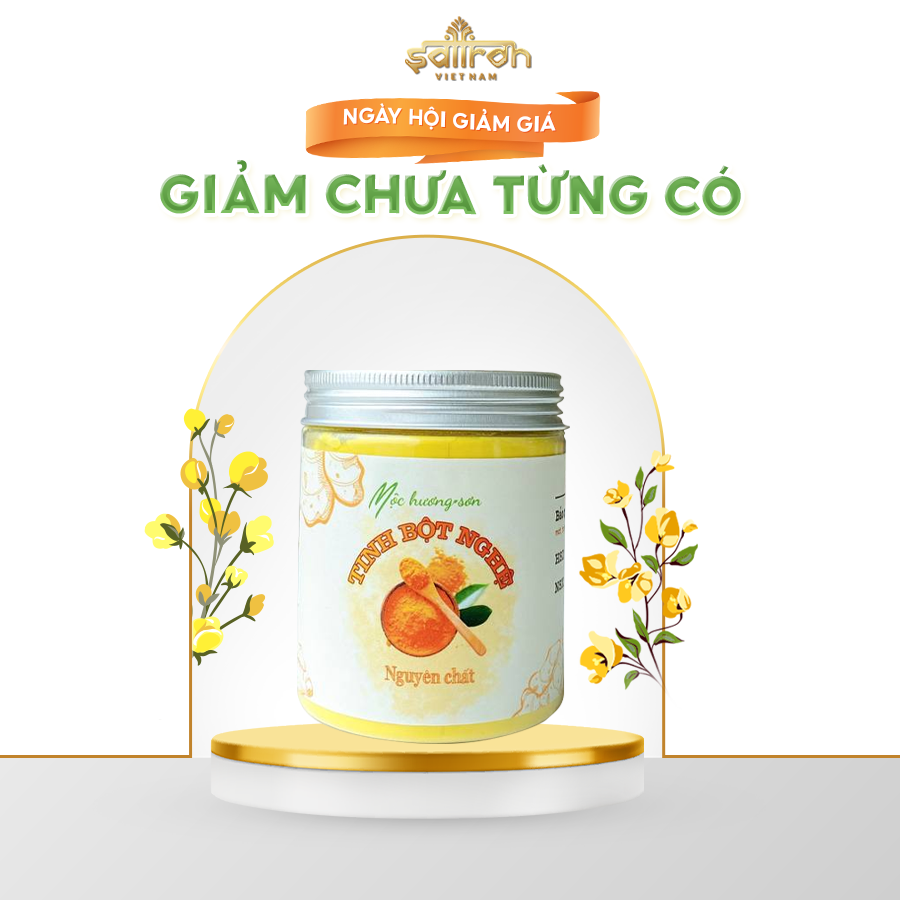 Tinh bột nghệ nguyên chất - Lọ 120gr