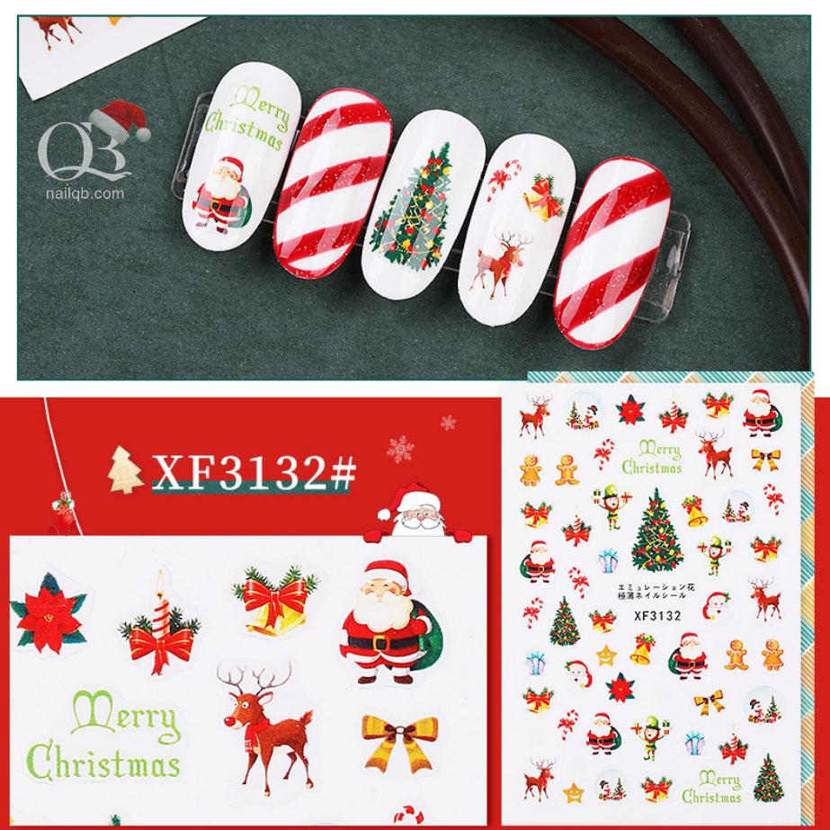 [HCM]Nail sticker trang trí móng Giáng Sinh mã XF
