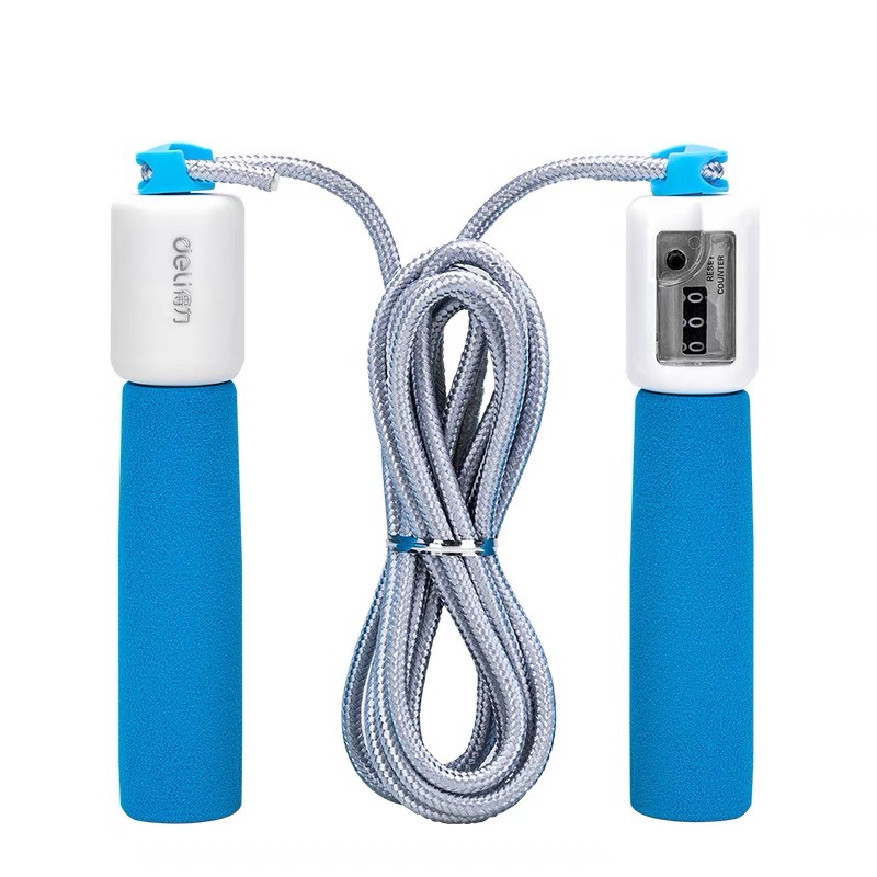 Dây nhảy thể dục đếm vòng tự động Deli, Dụng cụ tập thể thao cao cấp -s