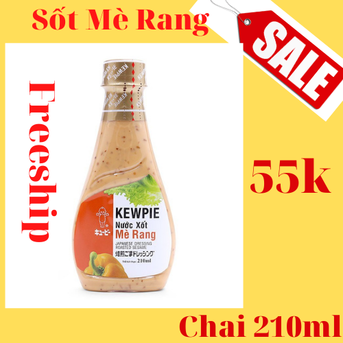 Sốt chấm mè rang ăn kèm salad rong nho kewpie 210ml
