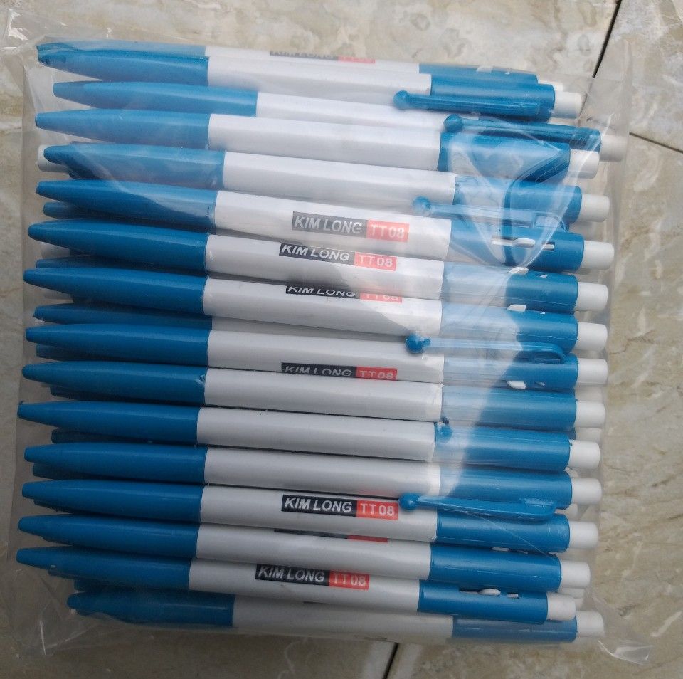 Combo 50 bút bi mực xanh Kim Long TT-08