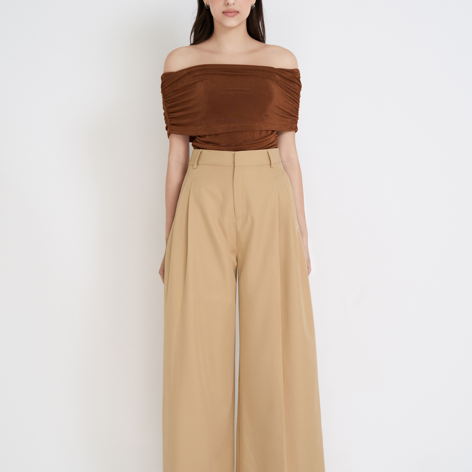 Quần ống rộng cotton lạnh Maybi