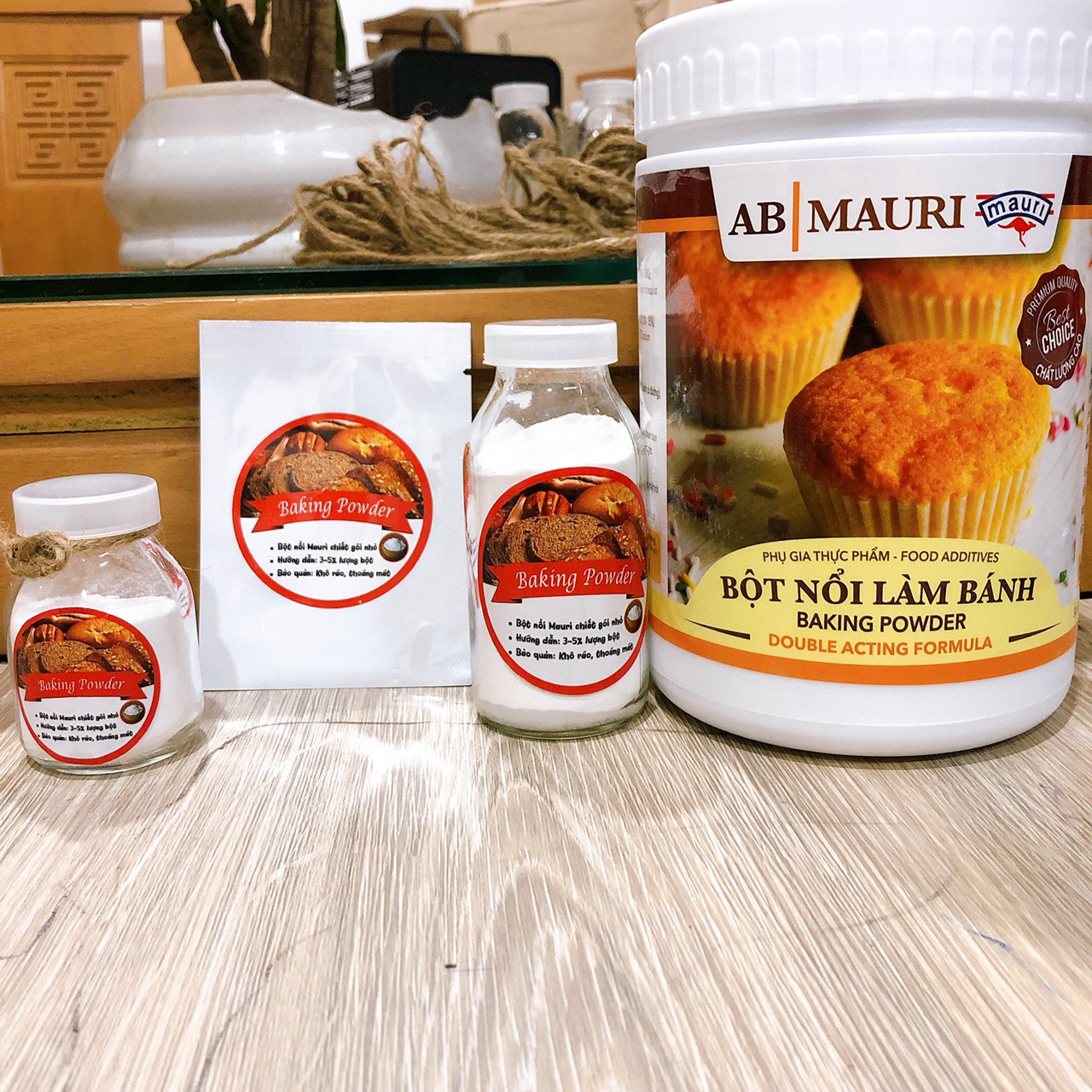 Bột nổi / Bột nở / Baking Powder làm bánh Mauri cao cấp 100g / 50g / 20g