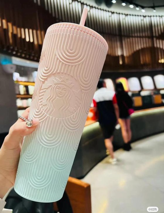 Ly Starbucks Gradient Hồng