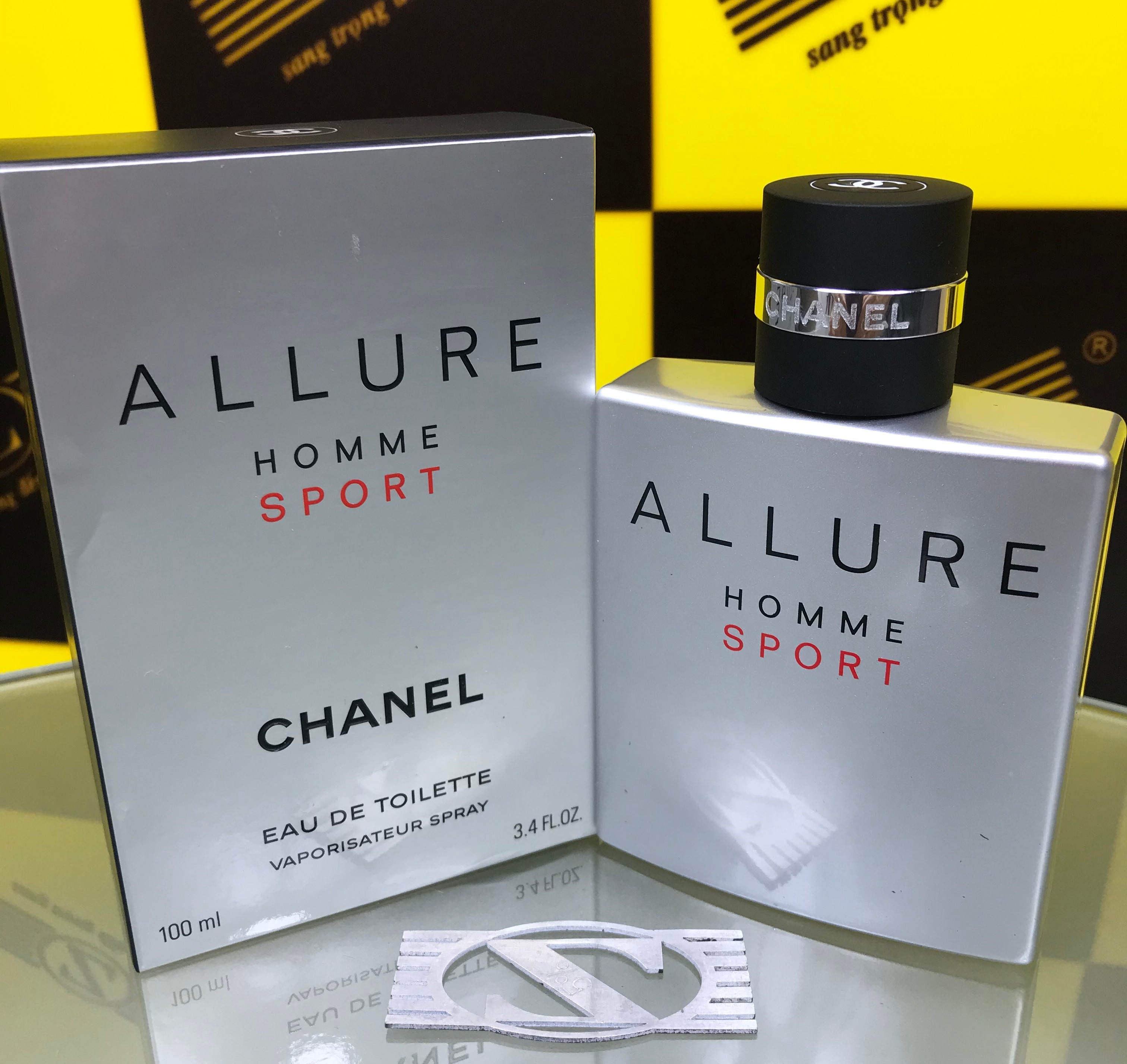 Nước hoa chính hãng hiệu CHANEL ALLURE HOMME SPORT, mùi nam, 100ml, eau de toilette, sản xuất tại PHÁP