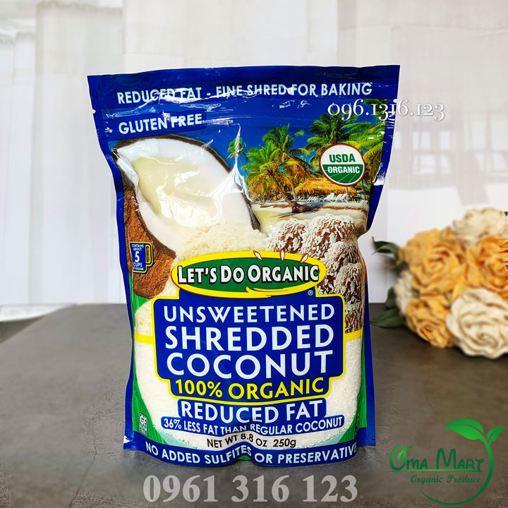 Vụn dừa hữu cơ Let's do Organic 250g