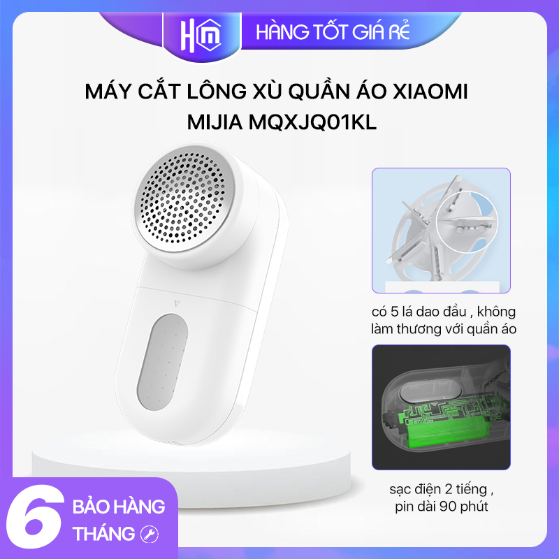 Máy cắt lông xù quần áo xiaomi mijia mqxjq01kl - máy cắt xơ vải xiaomi