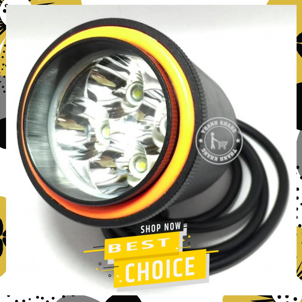 [HCM]Đèn pha led Thanh Khang trợ sáng L4 40w siêu sáng - vòng angel màu đỏ 002000041
