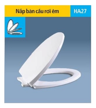 Nắp bồn cầu rơi êm hùng anh ha27