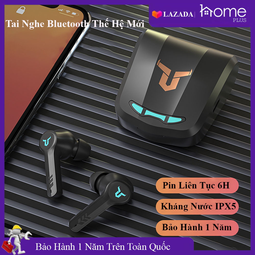 Tai nghe bluetooth gaming GM8 tai nghe không dây game pro 8 bluetooth 5.1 chống nước IPX5 nghe nhạc liên tục đến 6h. Bảo hành 1 năm trên toàn quốc và đổi mới trong 7 ngày đầu nếu có lỗi của nhà sản xuất.