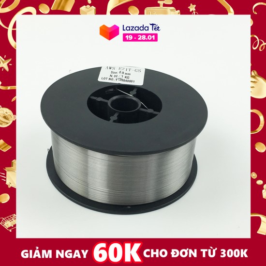 [Sỉ] - Cuộn Dây Hàn Mig Không Dùng Khí AWS E71T-GS.Dây Hàn 1kg cỡ dây 1.0 mm