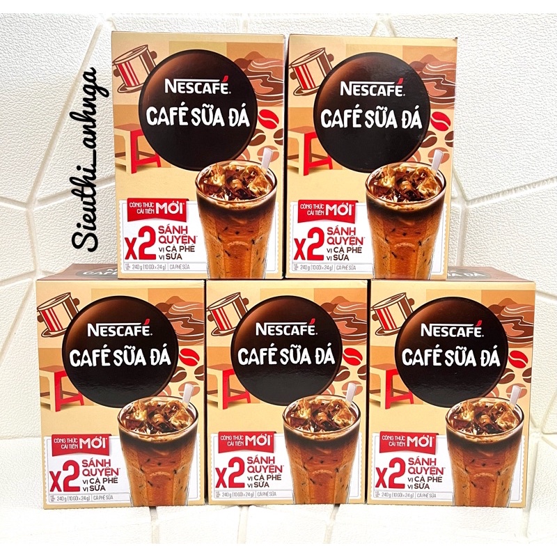 Cà phê sữa đá nescafe hộp 240g