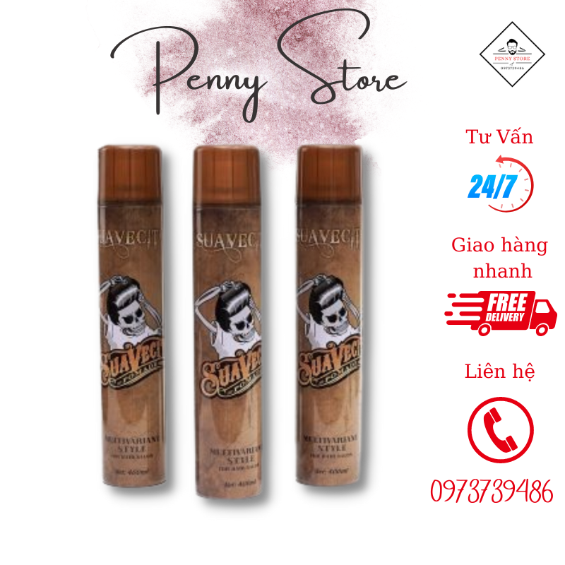 Gôm xịt tóc suavecito 400ml