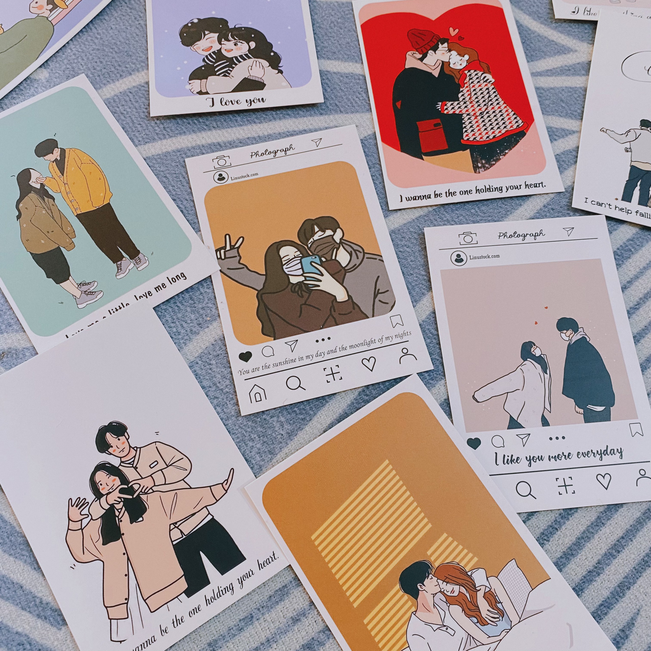 Thiệp Valentine Postcard Couple Hàn Quốc Decor, Thiệp Chúc Mừng Valentine, Sinh Nhật, Lễ Kỉ Niệm, Thiệp Cảm Ơn