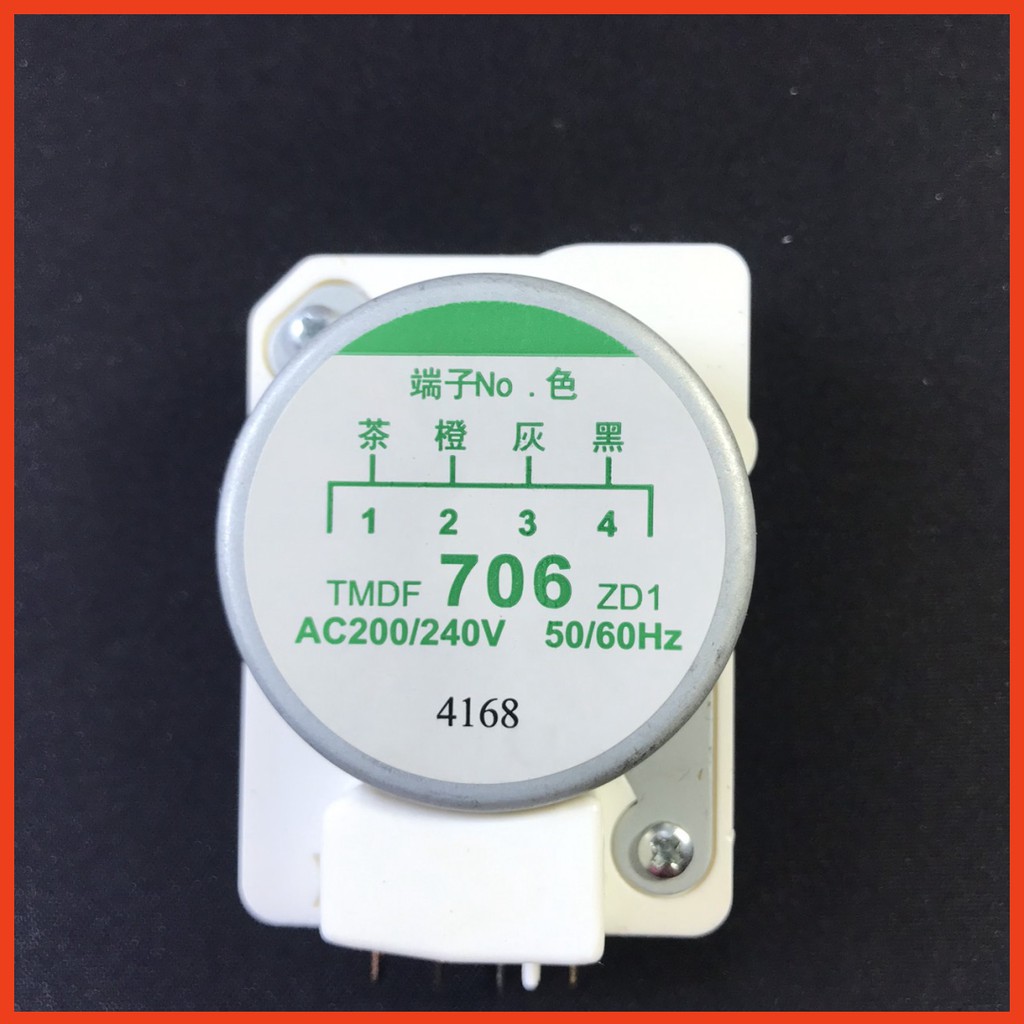 Timer tủ lạnh chân 1-3 loại tốt có vỏ hộp,đồng hồ rơ le cho tủ lạnh 706