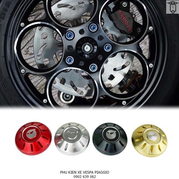 Chụp mâm xe cnc dành cho các dòng vespa