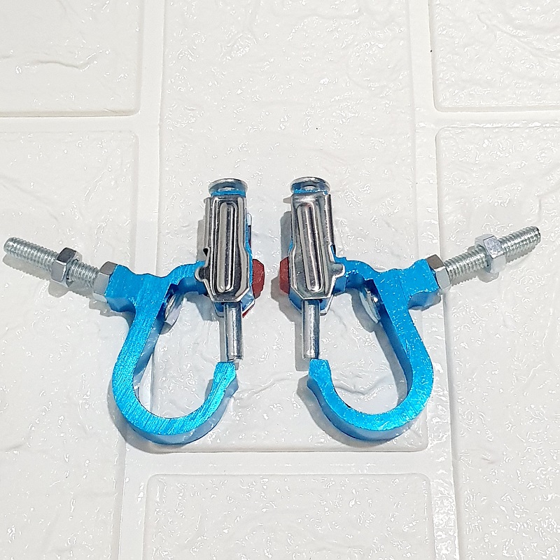 Cặp 2 móc bấm treo đồ nhôm giành cho xe máy - Gia Dụng Giá Sỉ