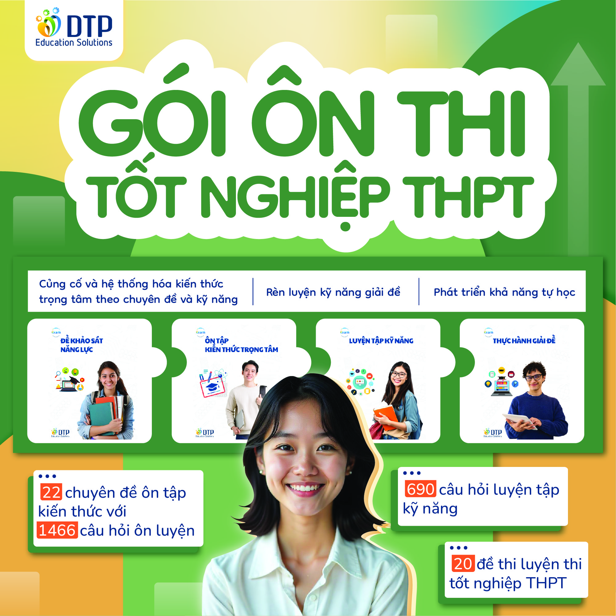 E-voucher - Gói ôn thi tốt nghiệp THPT năm 2025 môn Tiếng Anh - Dtpbooks