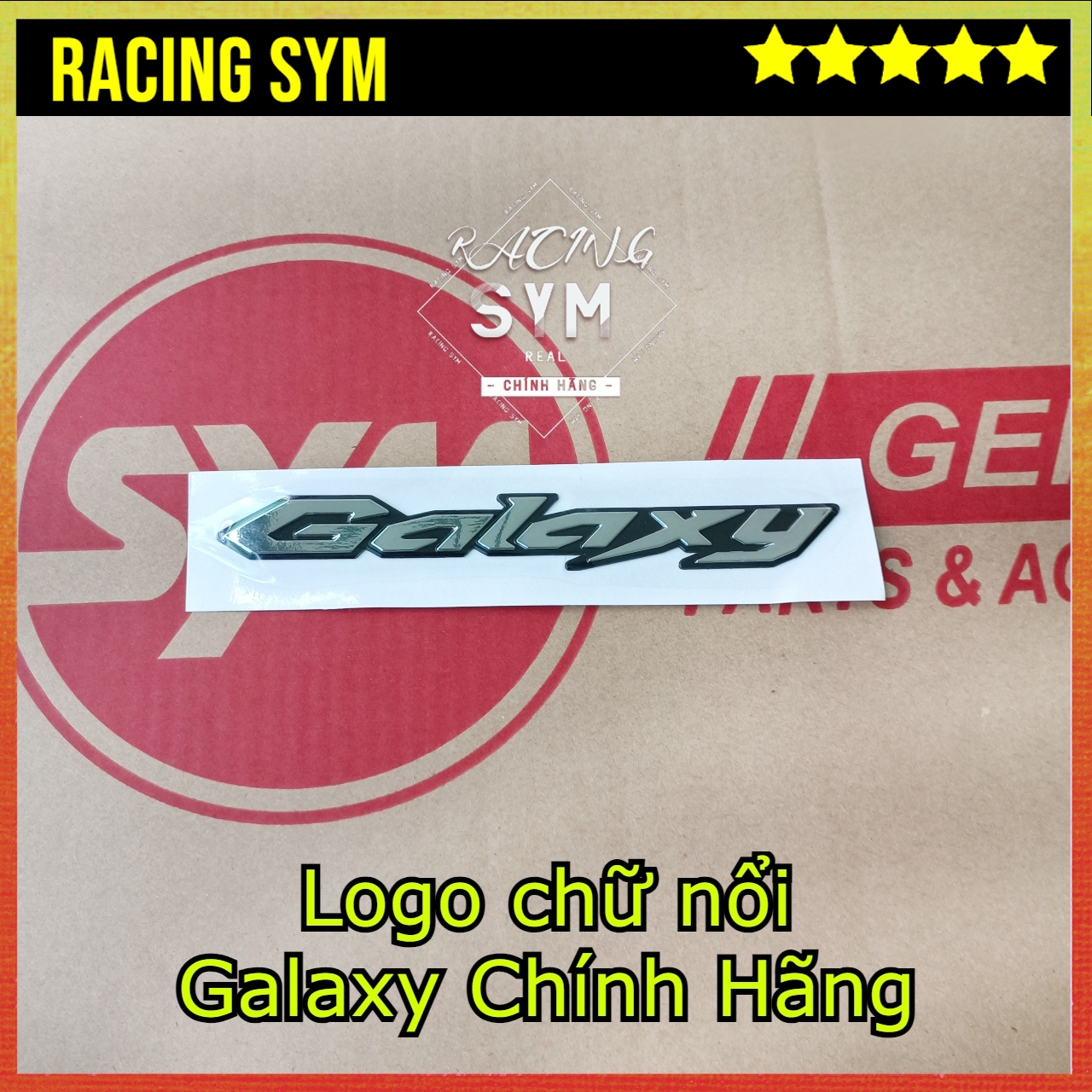 Logo chữ nổi Galaxy Chính Hãng SYM - Logo Galaxy