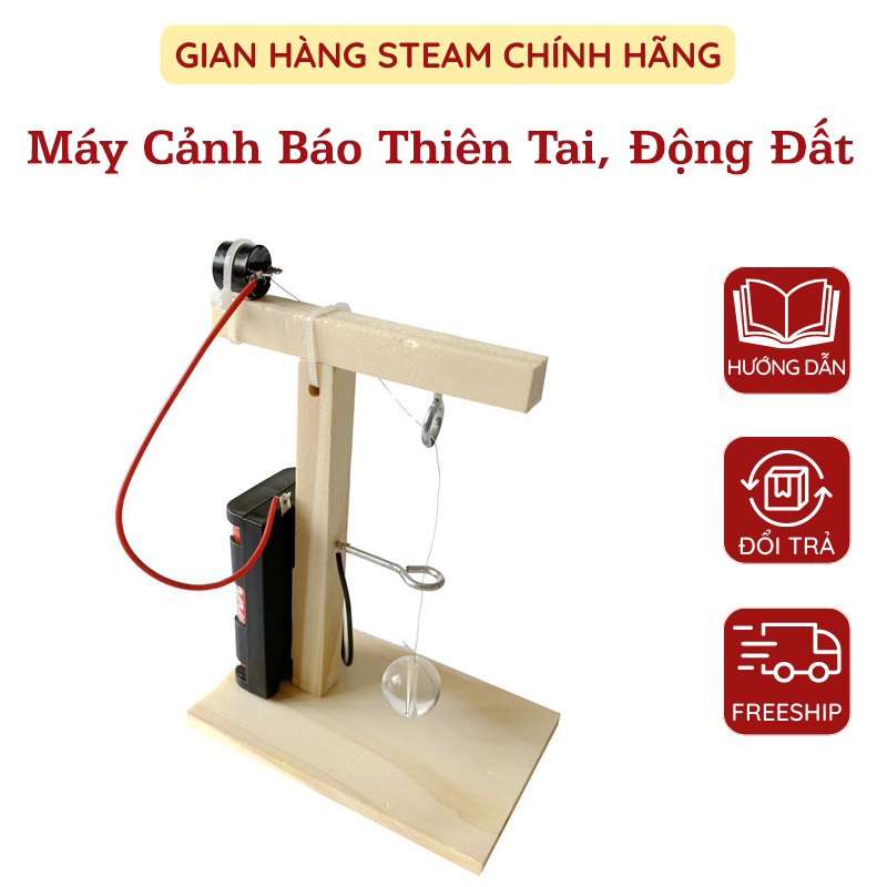 Máy Cảnh Báo Thiên Tai, Phát Hiện Động Đất - Đồ Chơi Khoa Học Sáng Tạo Theo Phương Pháp Stem Steam