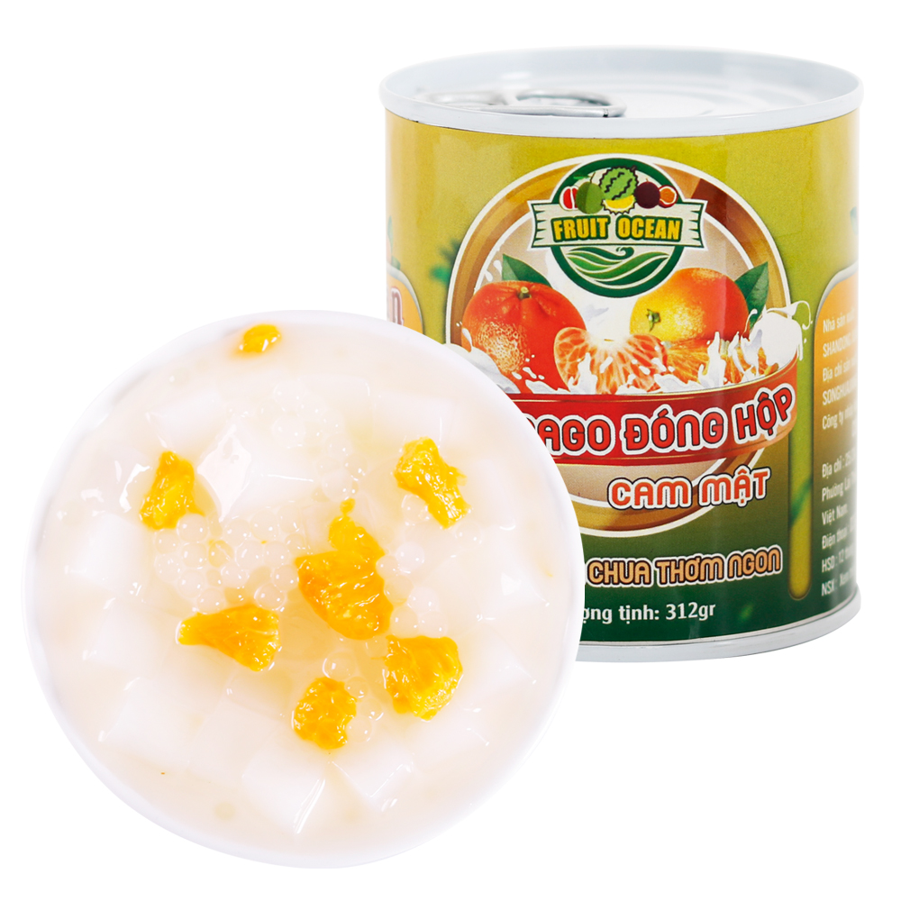 Sản phẩm mới Cam mật Sago, Sữa chua cam ,men cam mật , trái cây nguyên chất 312g Ăn nhẹ, Mở và Ăn ngay, Thực phẩm tốt cho sức khỏe, Giàu Vitamin, Thực phẩm ăn liền