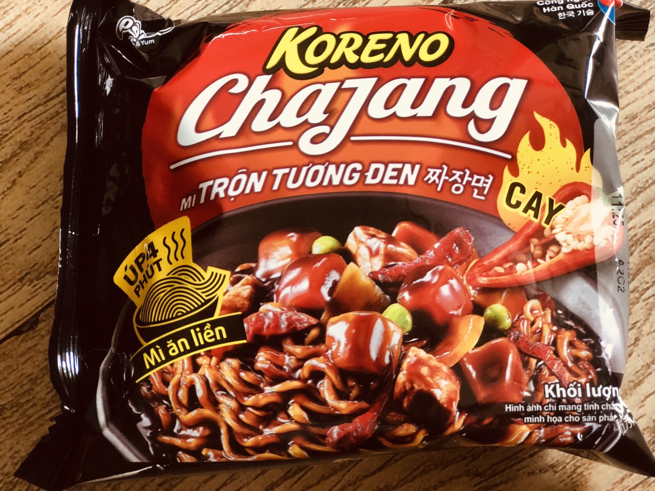 Gói Mì Trộn Tương Đen Cay Hàn Quốc Koreno - 78g - Mì Mới Ra Vị Ngon Đẳng Cấp