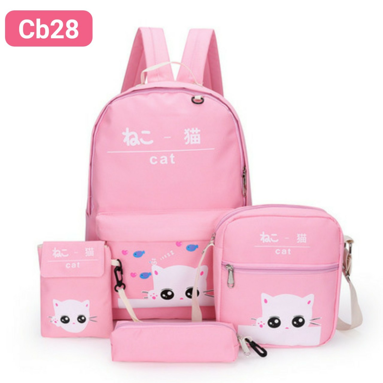 Set balo nữ 4 món cute mã cb28