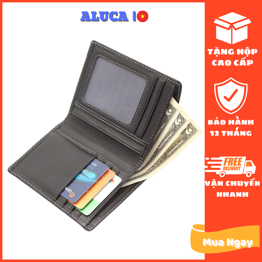 Ví Nam Da Thật Đẹp Kiểu Ngang Đứng Đắng | Bóp Da Bò Đựng Tiền Thẻ DUNGBO -Alucas