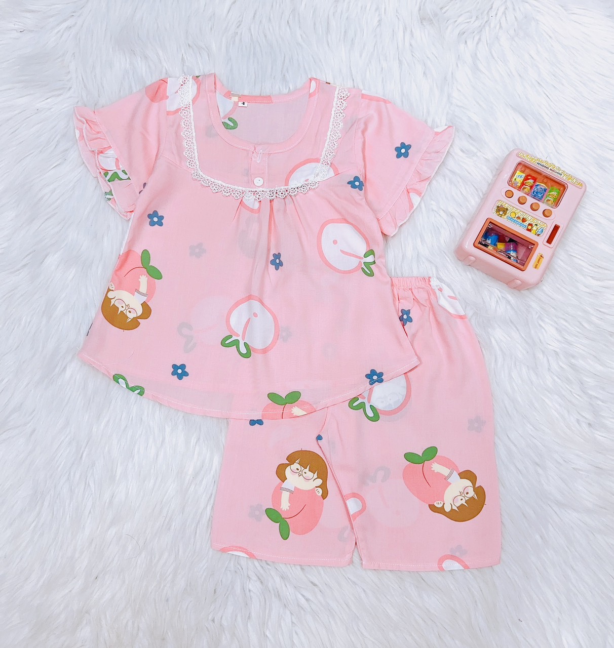 Combo 07 bộ tole bé gái size cho bé 37kg